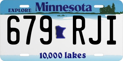 MN license plate 679RJI