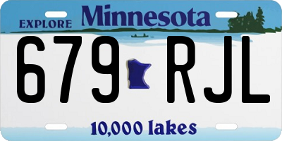 MN license plate 679RJL