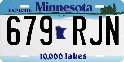 MN license plate 679RJN
