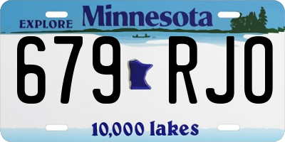 MN license plate 679RJO