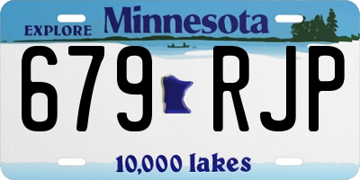 MN license plate 679RJP