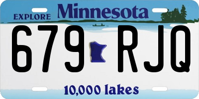 MN license plate 679RJQ