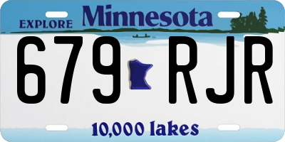 MN license plate 679RJR