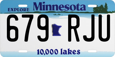 MN license plate 679RJU