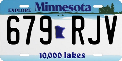 MN license plate 679RJV