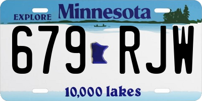 MN license plate 679RJW