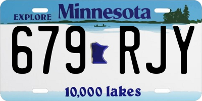 MN license plate 679RJY