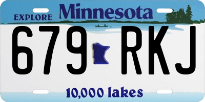 MN license plate 679RKJ