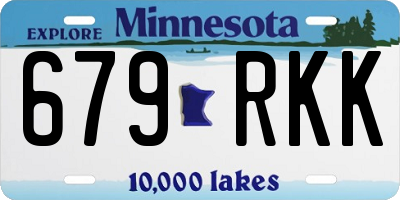 MN license plate 679RKK