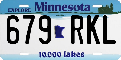 MN license plate 679RKL