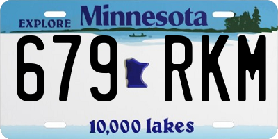 MN license plate 679RKM