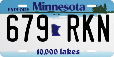MN license plate 679RKN
