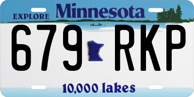 MN license plate 679RKP