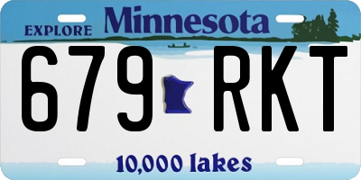 MN license plate 679RKT