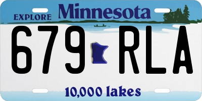MN license plate 679RLA