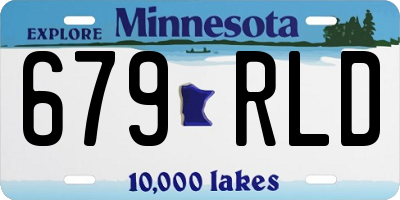 MN license plate 679RLD