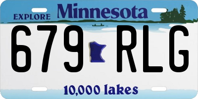MN license plate 679RLG