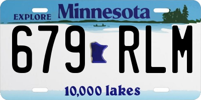 MN license plate 679RLM