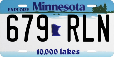 MN license plate 679RLN