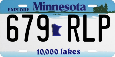 MN license plate 679RLP