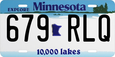 MN license plate 679RLQ