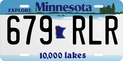 MN license plate 679RLR