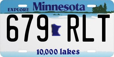 MN license plate 679RLT