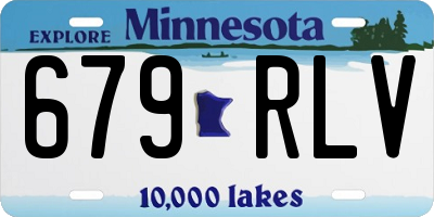 MN license plate 679RLV