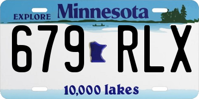 MN license plate 679RLX