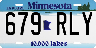 MN license plate 679RLY