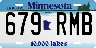 MN license plate 679RMB