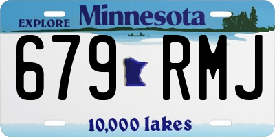 MN license plate 679RMJ