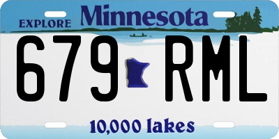 MN license plate 679RML