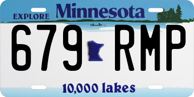 MN license plate 679RMP