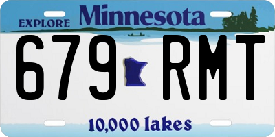 MN license plate 679RMT