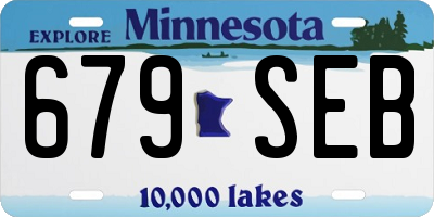 MN license plate 679SEB