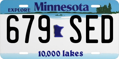 MN license plate 679SED