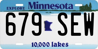 MN license plate 679SEW