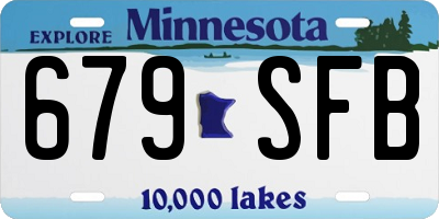 MN license plate 679SFB