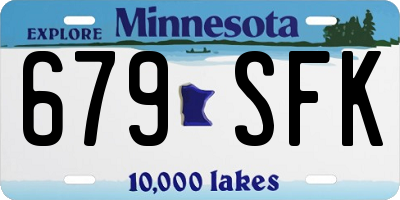 MN license plate 679SFK