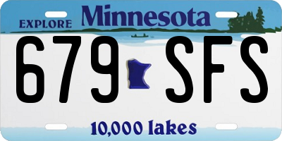 MN license plate 679SFS