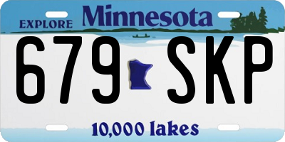 MN license plate 679SKP