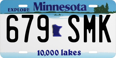 MN license plate 679SMK