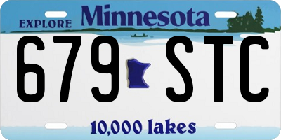 MN license plate 679STC