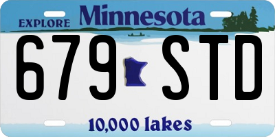 MN license plate 679STD