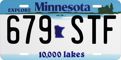 MN license plate 679STF