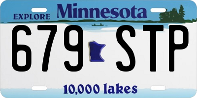 MN license plate 679STP