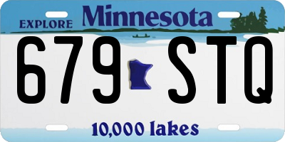 MN license plate 679STQ