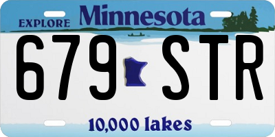 MN license plate 679STR