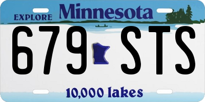 MN license plate 679STS